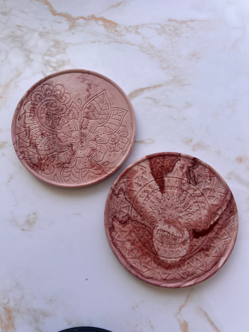 Duo de dessous de verre rond x2