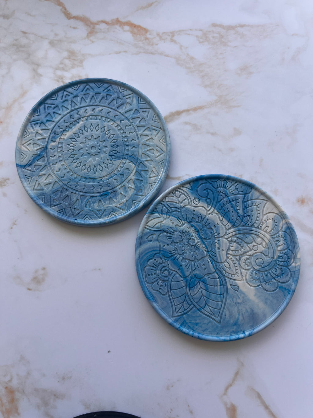 Duo de dessous de verre rond x2