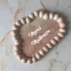 plateau bubble nuage en jesmonite marbré plus personnalisation